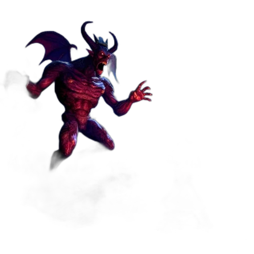 dragon, creature, staff, mask transparent PNG cut-out