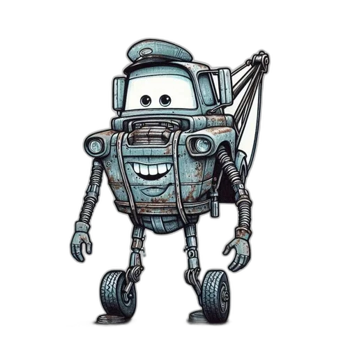 robot, car, creature, concept art transparent PNG cut-out