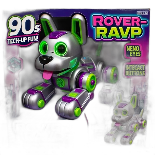 robot, concept art, 3d render, vaporwave transparent PNG cut-out