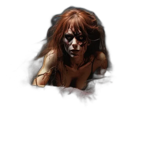 face, hair, creature, mask transparent PNG cut-out