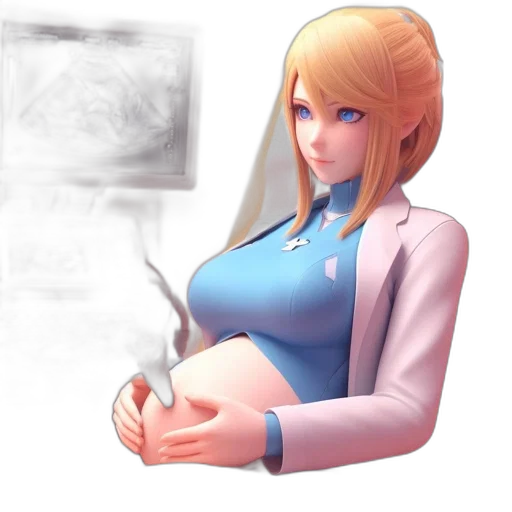 staff, robot, concept art, 3d render transparent PNG cut-out