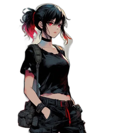 jacket, dress, staff, weapon transparent PNG cut-out