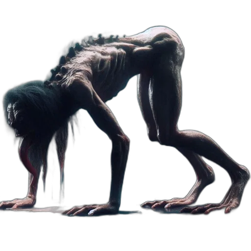 creature, animal, mask, hair transparent PNG cut-out