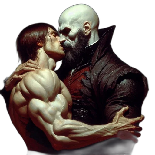 comic book art, concept art, fantasy art, photorealistic transparent PNG cut-out