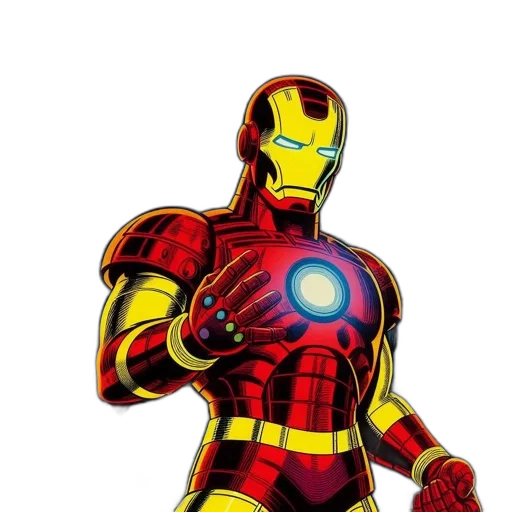 robot, comic book art, concept art, 3d render transparent PNG cut-out