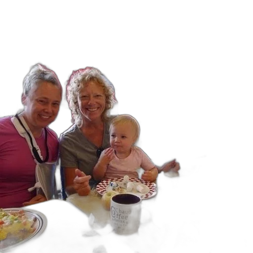 family, enjoys, meal, together transparent PNG cut-out