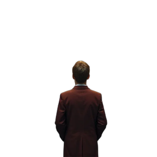 jacket, staff, robot, face transparent PNG cut-out