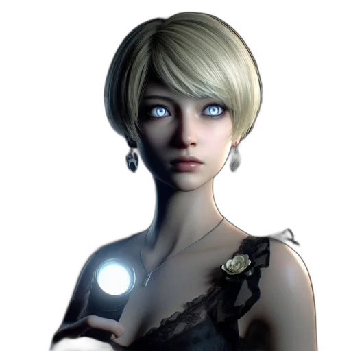 staff, face, dress, jewelry transparent PNG cut-out