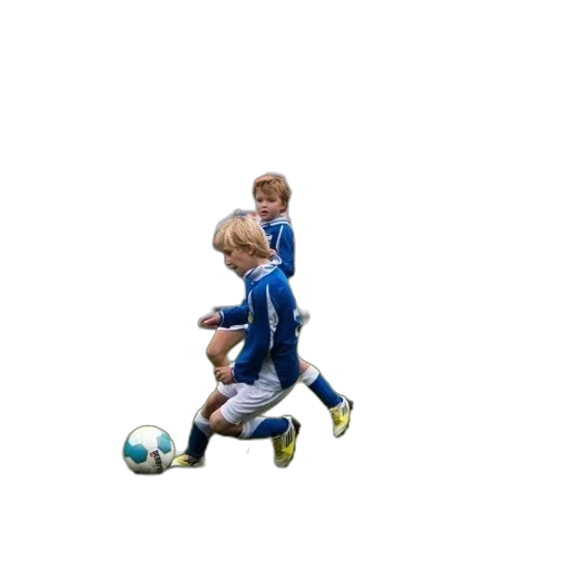 young, boy, blue, soccer transparent PNG cut-out