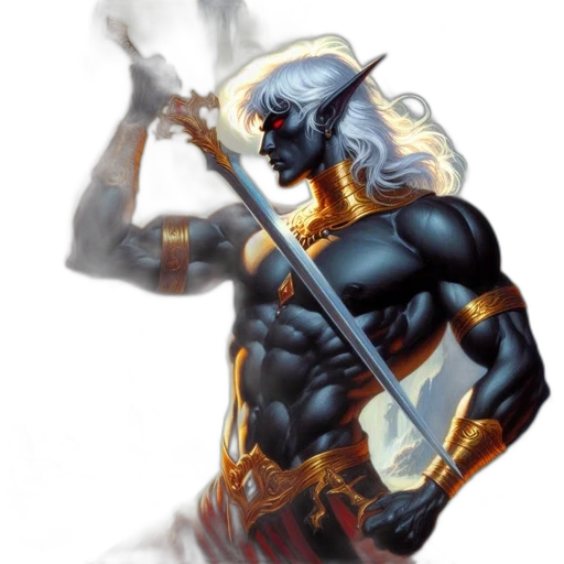sword, fantasy art, comic book art, concept art transparent PNG cut-out