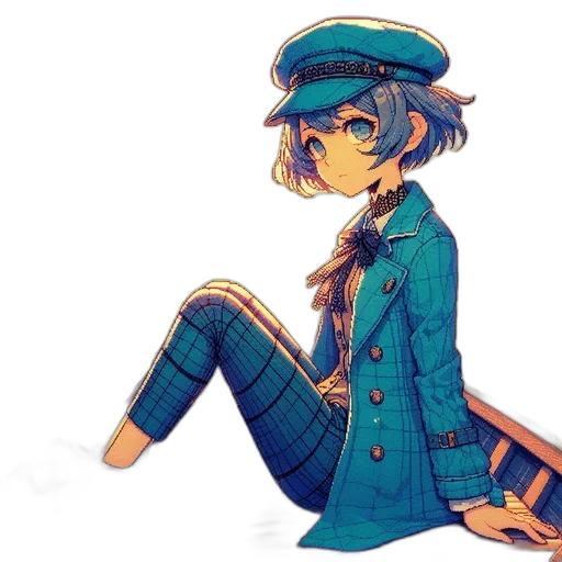 staff, hat, jacket, crown transparent PNG cut-out