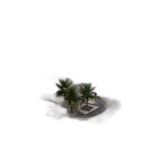 tree, umbrella, furniture, building transparent PNG cut-out