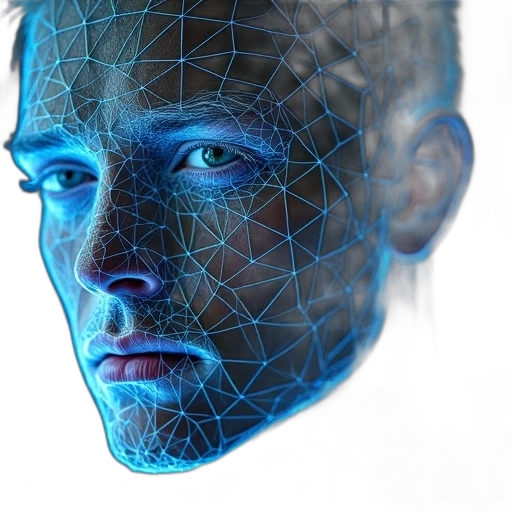 face, mask, robot, creature transparent PNG cut-out