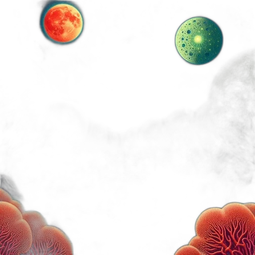 concept art, outer space, fantastical, landscape transparent PNG cut-out