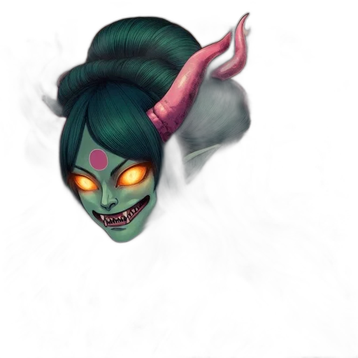 mask, creature, staff, face transparent PNG cut-out