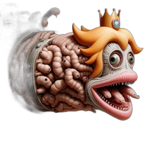 crown, mask, creature, face transparent PNG cut-out
