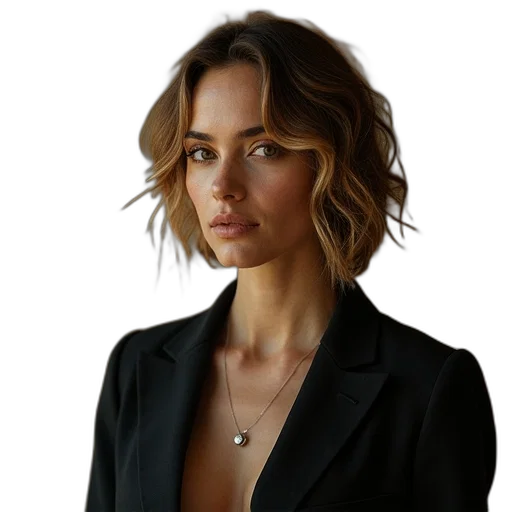 jacket, jewelry, staff, face transparent PNG cut-out