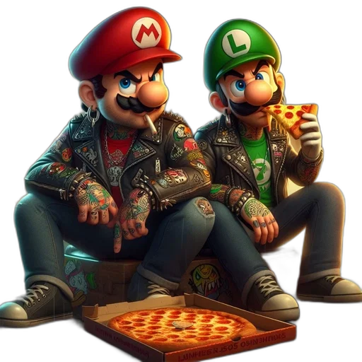 food, concept art, 3d render, pixel art transparent PNG cut-out