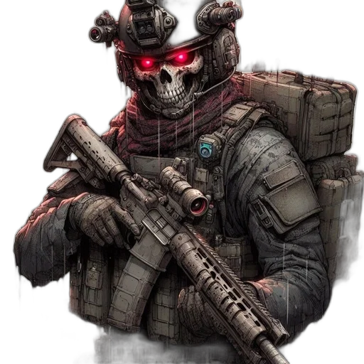 weapon, robot, mask, face transparent PNG cut-out