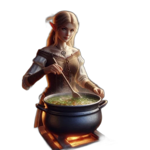 food, staff, concept art, fantasy art transparent PNG cut-out