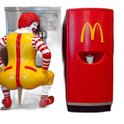 food, robot, 3d render, photorealistic transparent PNG cut-out