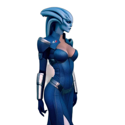 robot, dress, concept art, 3d render transparent PNG cut-out