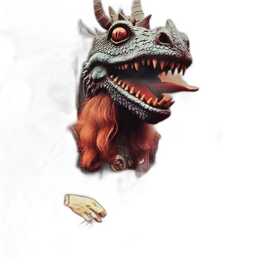 dragon, creature, mask, animal transparent PNG cut-out
