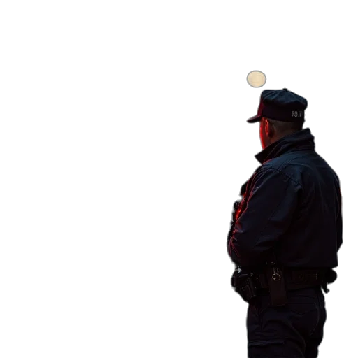 staff, hat, jacket, mask transparent PNG cut-out