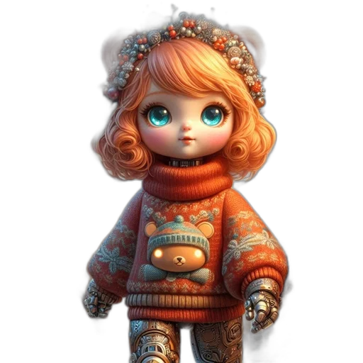 dress, robot, jacket, face transparent PNG cut-out