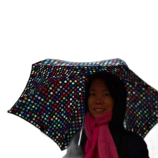 umbrella, jacket, hat, staff transparent PNG cut-out