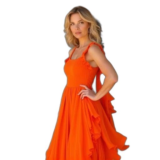 dress, brooke, baldwin, stepped transparent PNG cut-out