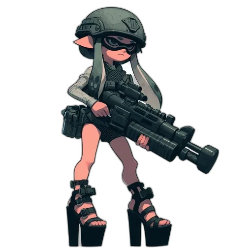 weapon, dress, staff, animal transparent PNG cut-out
