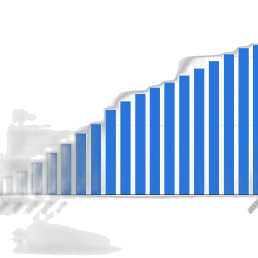 bar, chart, shows, growth transparent PNG cut-out