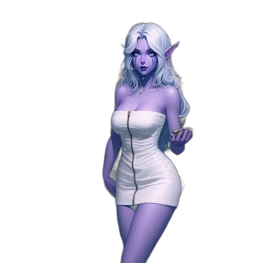 dress, staff, fantasy art, concept art transparent PNG cut-out