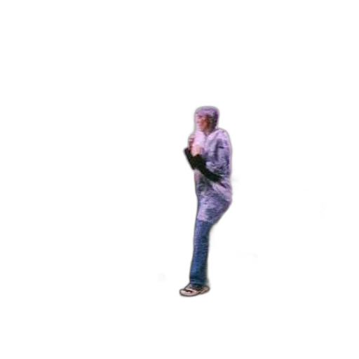 jacket, staff, robot, creature transparent PNG cut-out