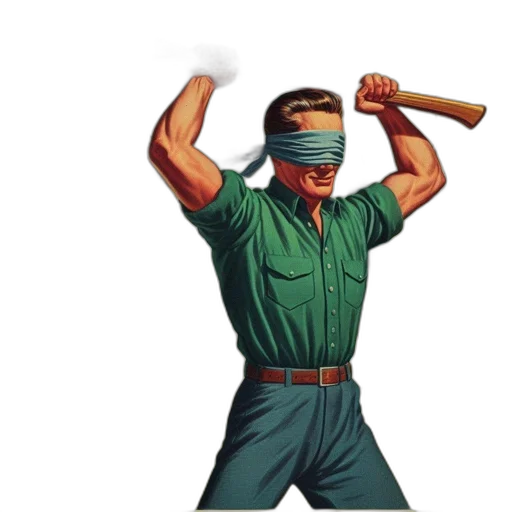 mask, staff, weapon, robot transparent PNG cut-out