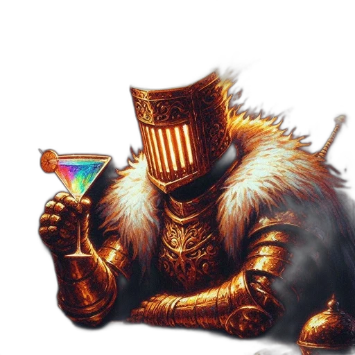 robot, crown, weapon, staff transparent PNG cut-out