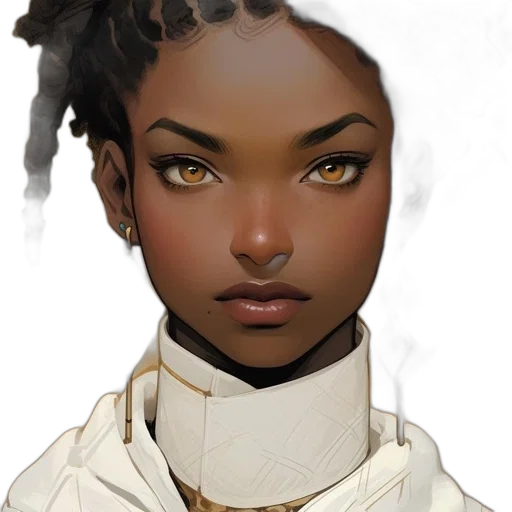 face, jewelry, staff, concept art transparent PNG cut-out