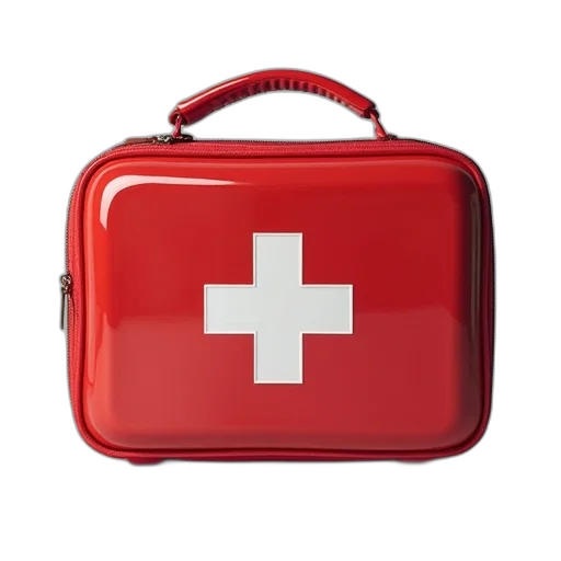 first, aid, kit, designed transparent PNG cut-out