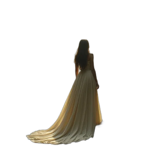dress, hair, jewelry, crown transparent PNG cut-out