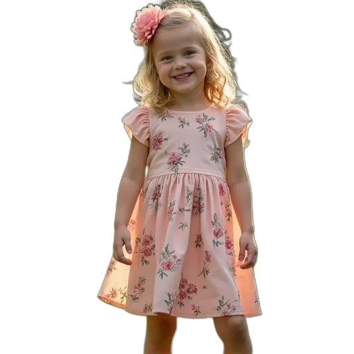 dress, photorealistic, 3d render, little transparent PNG cut-out