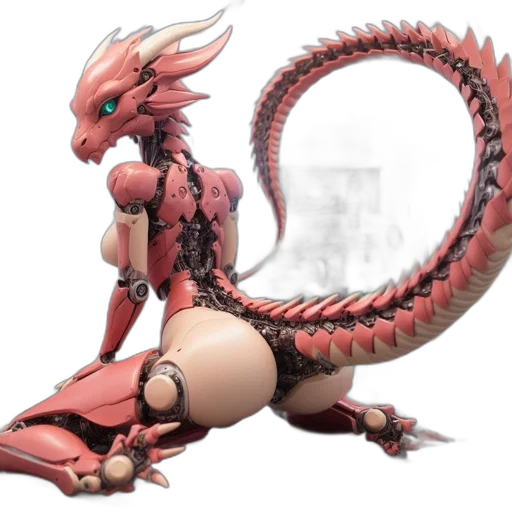 dragon, creature, concept art, 3d render transparent PNG cut-out
