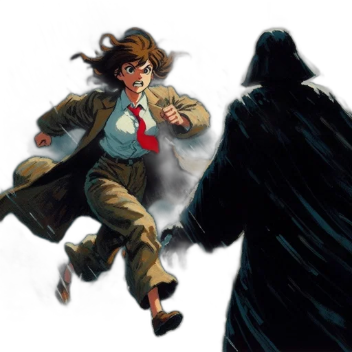 comic book art, concept art, determined, woman transparent PNG cut-out