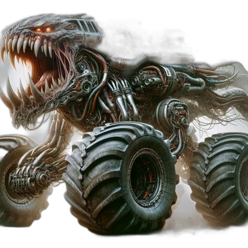 creature, dragon, car, weapon transparent PNG cut-out