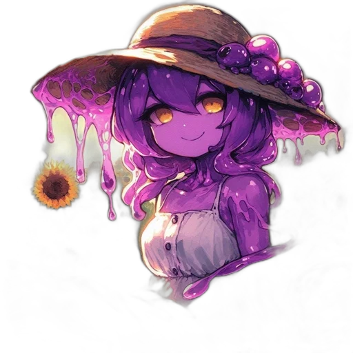hat, staff, creature, umbrella transparent PNG cut-out