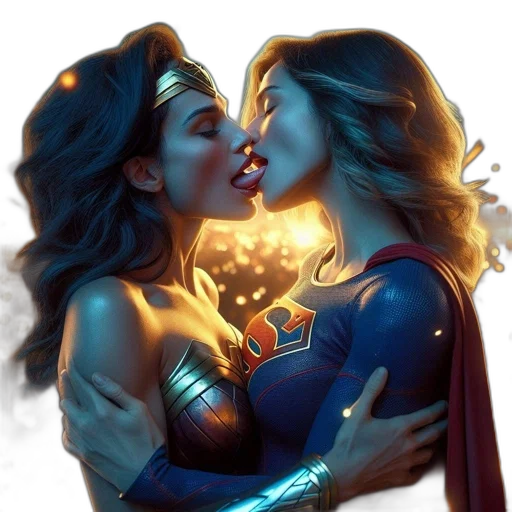 comic book art, concept art, fantasy art, neon lights transparent PNG cut-out
