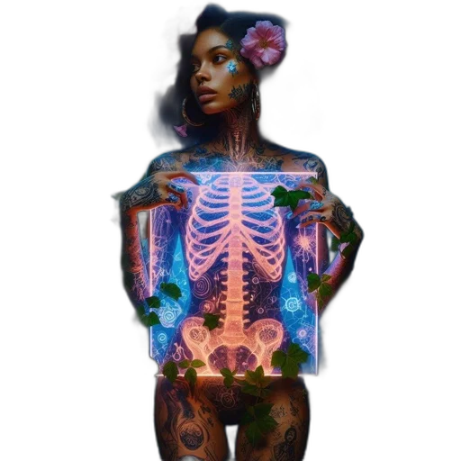 dress, jewelry, robot, creature transparent PNG cut-out