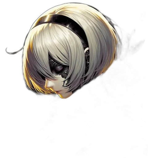 mask, hair, crown, face transparent PNG cut-out