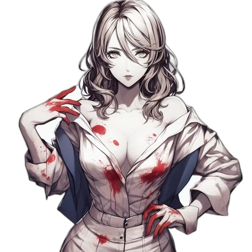 dress, staff, weapon, face transparent PNG cut-out