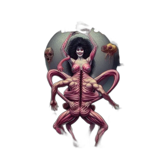 creature, animal, mask, concept art transparent PNG cut-out
